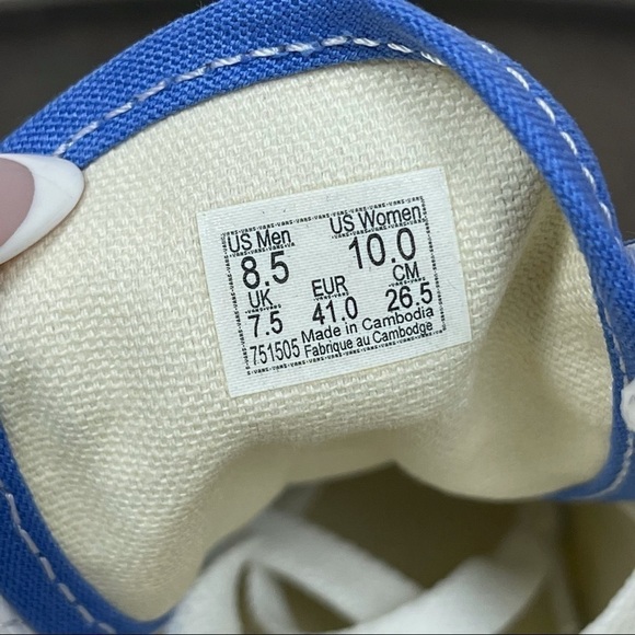 Vans Era “Nebula Blue” Low Top Shoe Size 10 Women - Picture 9 of 9